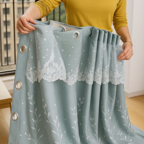 [Llevá 2 Pagá 1] Cortina Blackout Royal de Doble Capa con Aislamiento Térmico (¡Estilo europeo en tu sala!) +REGALO: Barras para Cortina