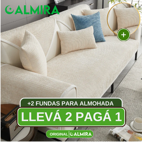 [Llevá 2 Pagá 1] Funda de Sofá Completa en Algodón y Poliéster +2 REGALOS: Almohadones