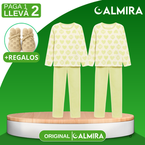 [Llevá 1 y Recibí 2] Pijama Femenino de Algodón y Poliéster (¡Comodidad para tus Noches de Sueño!) +REGALOS: Pantuflas