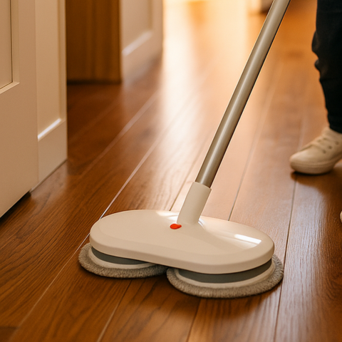 [Comprá 1 Llevá 2] Mopa Eléctrica Inteligente sin Cable con Spray Automático +3 Repuestos Gratis