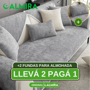 [Llevá 2 Pagá 1] Funda de Sofá Completa en Algodón y Poliéster +2 REGALOS: Almohadones