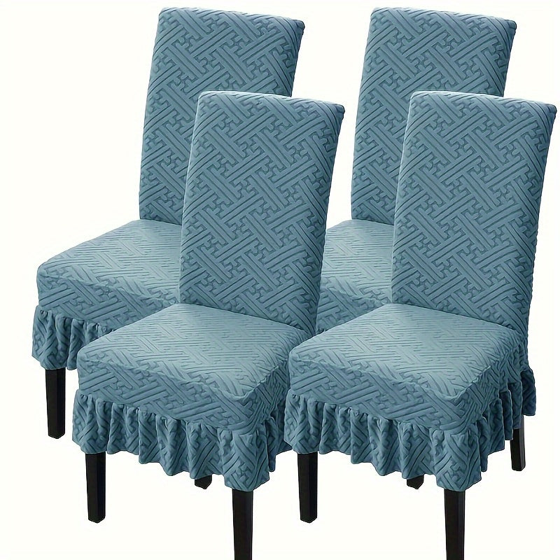 [Llevá 6 Pagá 3] Fundas de Lujo Elásticas Noele con Protección Antimanchas y Ajuste Perfecto (¡Transformá tus sillas en segundos!)