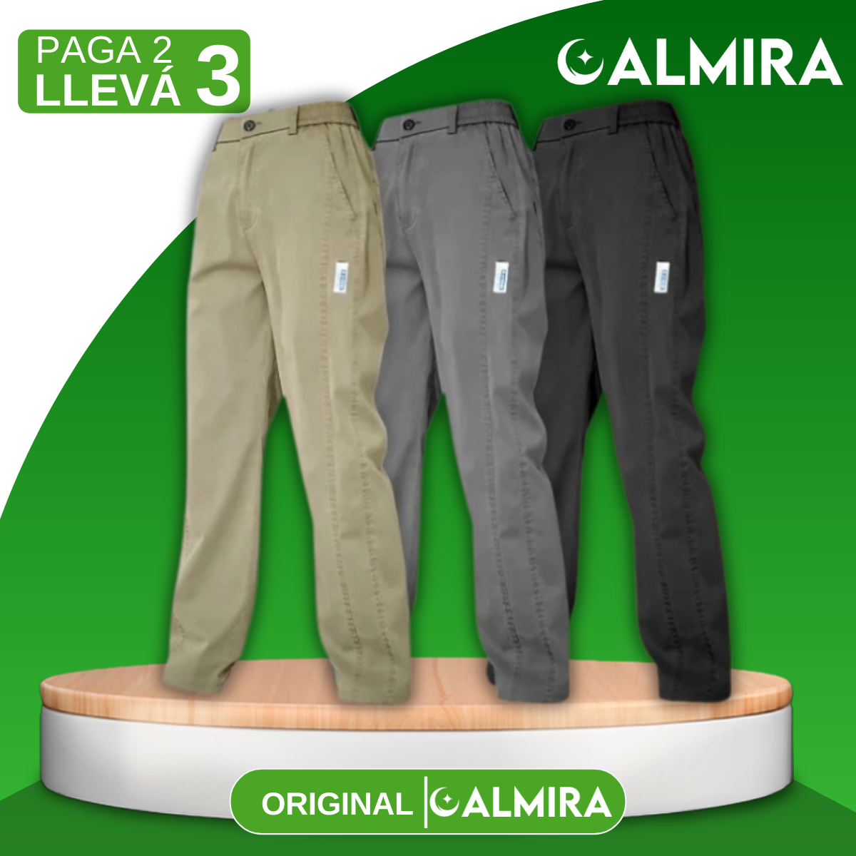 [Llevá 3 Pagá 2] Pantalón Femenino en Seda Hielo y Poliéster (¡El Más Buscado de 2025!)