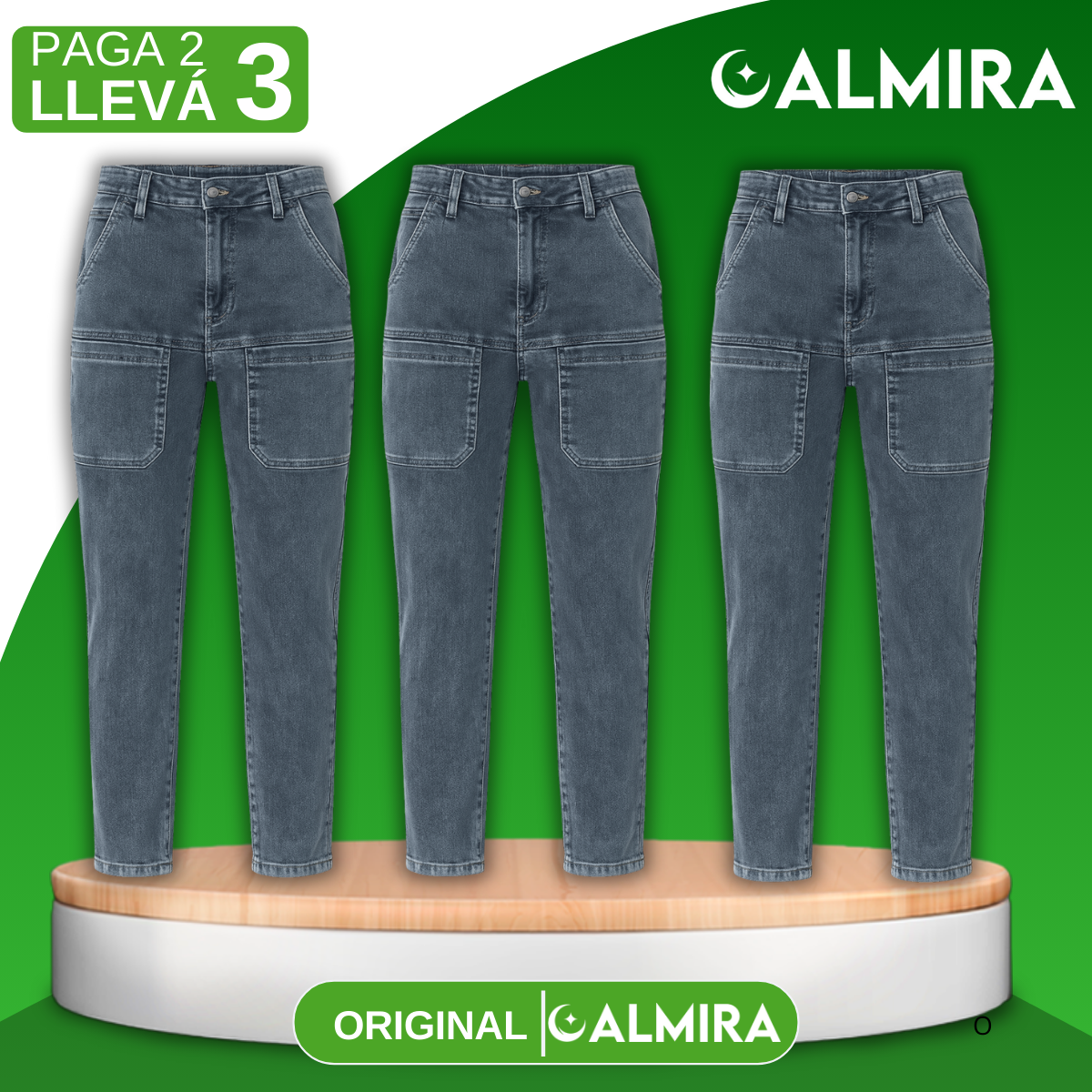 [Llevá 3 pagás 2] Calça Feminina em Jeans (Resaltá tus curvas con actitud!)