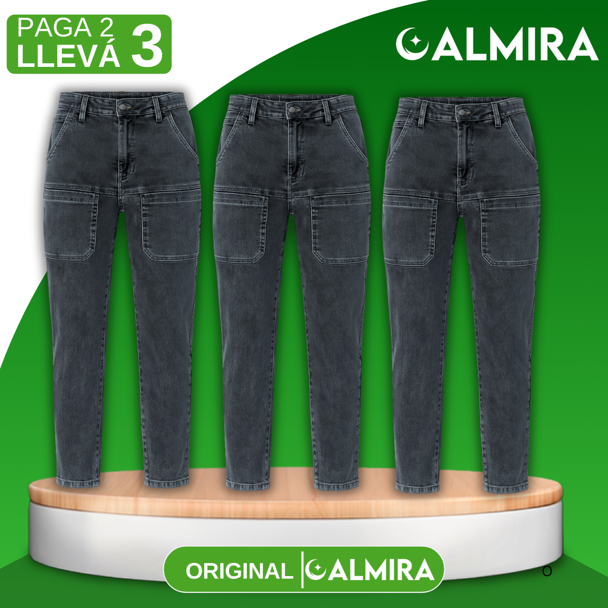 [Llevá 3 pagás 2] Calça Feminina em Jeans (Resaltá tus curvas con actitud!)