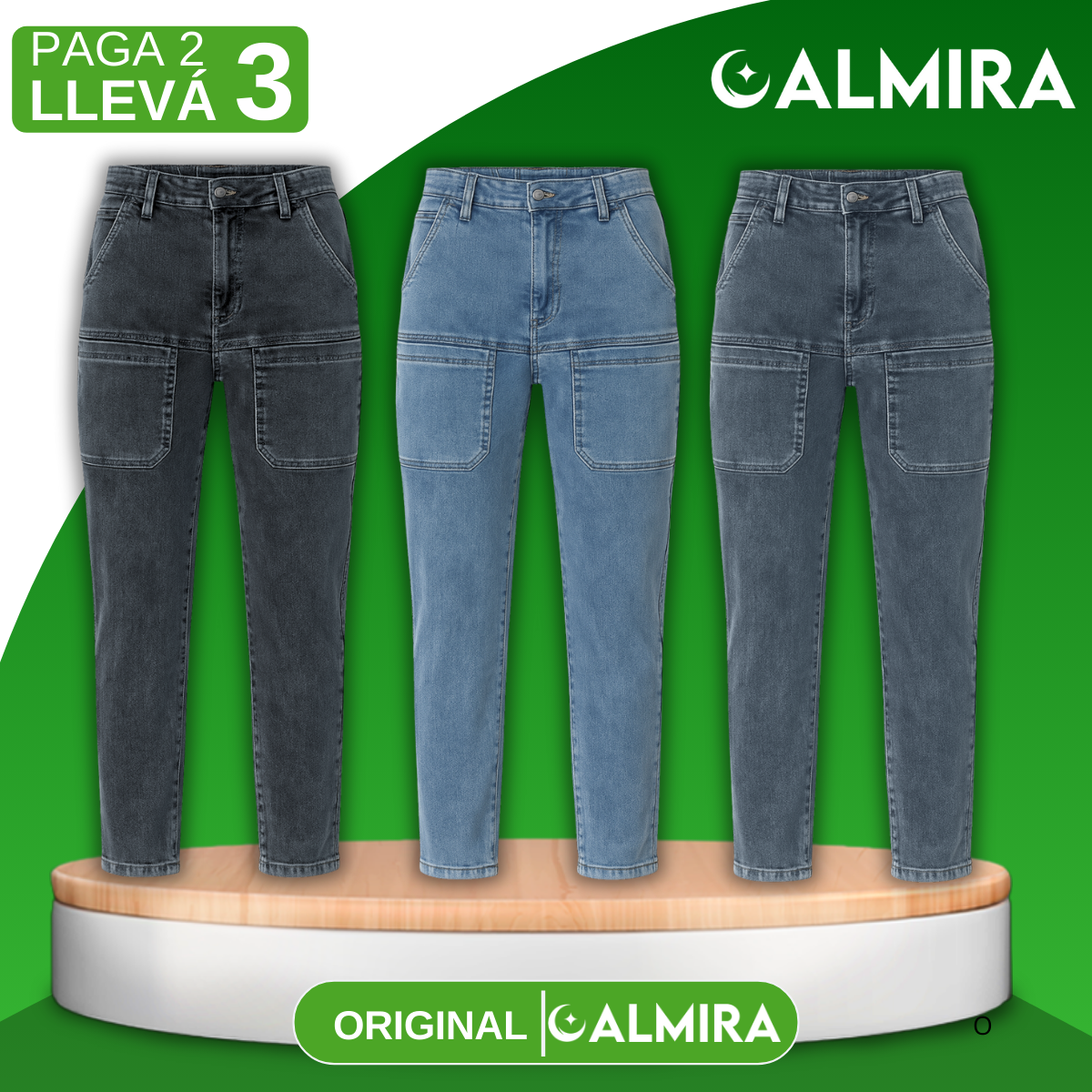 [Llevá 3 pagás 2] Calça Feminina em Jeans (Resaltá tus curvas con actitud!)