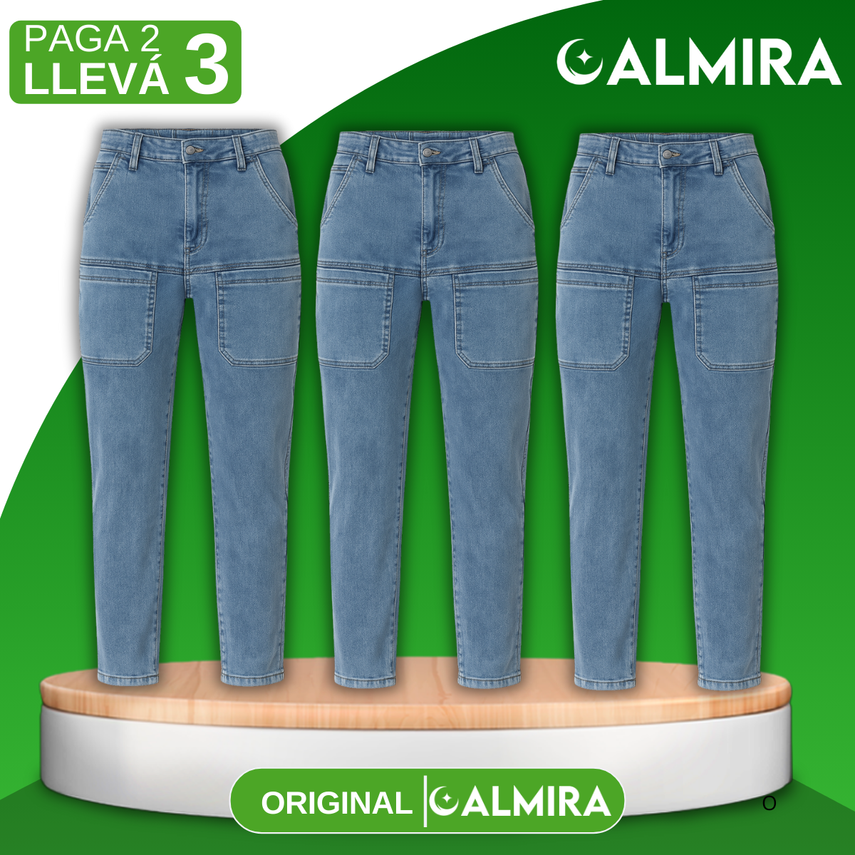 [Llevá 3 pagás 2] Calça Feminina em Jeans (Resaltá tus curvas con actitud!)