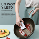 [Llevá 2 Pagá 1] Sartén Multifuncional de Acero Inoxidable Antiadherente con Mango de Goma +REGALO: Juego de Cuchillos y Porta Cuchillos