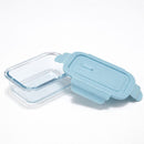 Kit 10 Potes Herméticos Antibacterianos de Vidrio Templado con Tapa de Alta Sellación