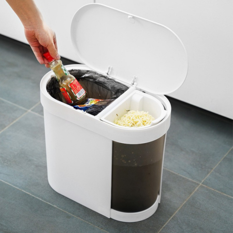 [Llevá 2 Pagá 1] Tacho de Basura Smart Automático con Divisor Inteligente Anti Olor