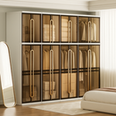 [Llevá 2 Pagá 1] Armario Organizador Desmontable con Divisiones Inteligentes y Puertas Ahumadas