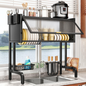 Organizador de Cocina Multifuncional en Acero Inoxidable + REGALO: Kit de Utensilios