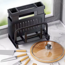 [Llevá 2 Pagá 1] Escurridor Inteligente Multifuncional en Acero Inoxidable con Gran Capacidad y Diseño Moderno + REGALO: Kit de Utensilios