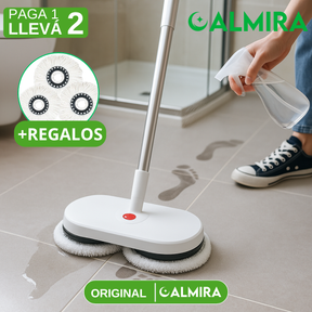 [Comprá 1 Llevá 2] Mopa Eléctrica Inteligente sin Cable con Spray Automático +3 Repuestos Gratis