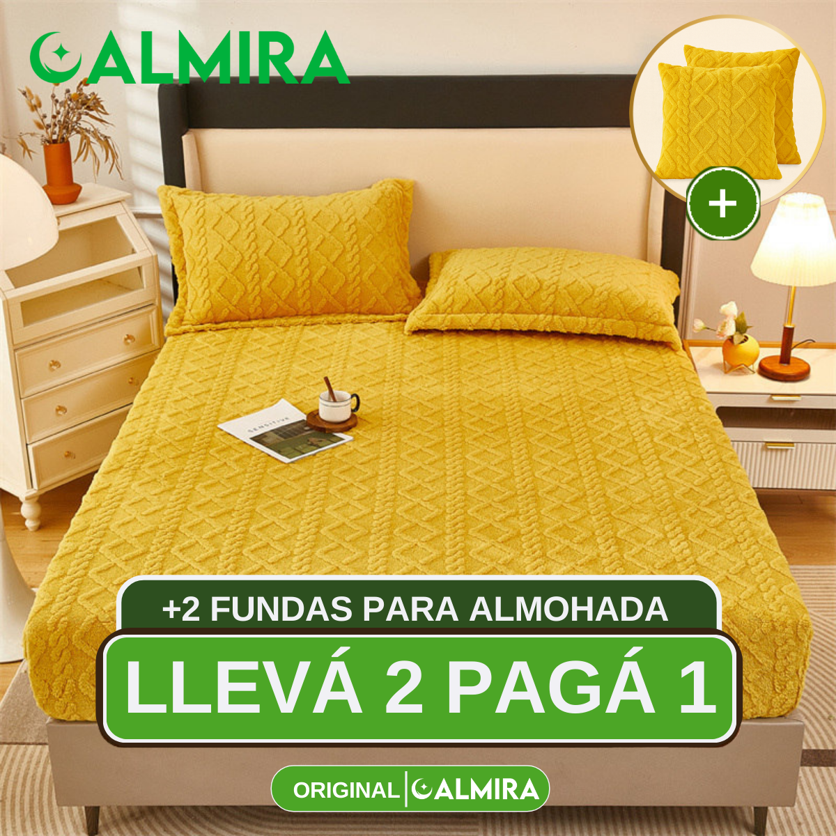 [Llevá 2 Pagá 1] Ropa de Cama Maison en 100% Algodón (¡Confort Sofisticado!) + 2 REGALOS: Fundas para Almohada