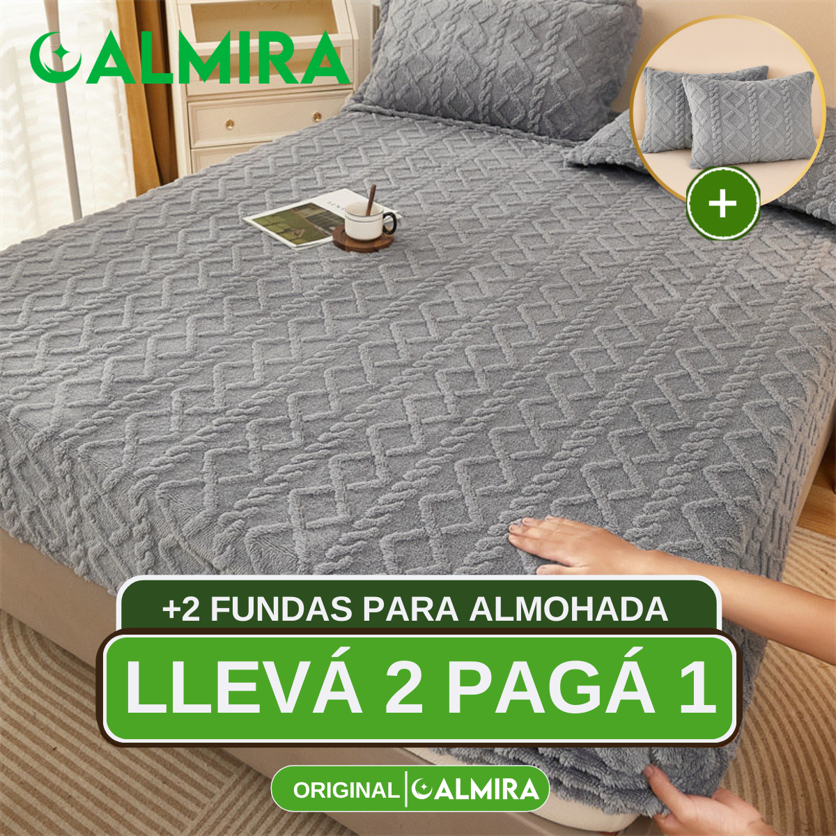 [Llevá 2 Pagá 1] Ropa de Cama Maison en 100% Algodón (¡Confort Sofisticado!) + 2 REGALOS: Fundas para Almohada
