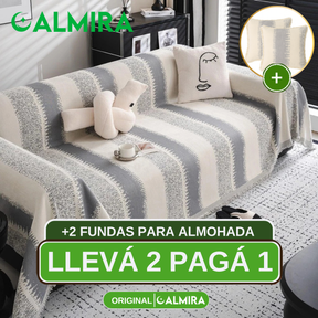 [Llevá 2 Pagá 1] Funda para Sofá Encanto en Algodón y Poliéster +REGALOS: 2 Almohadones