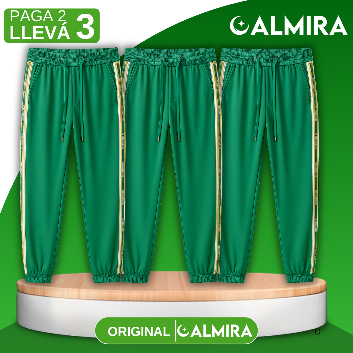 [Llevá 3 Pagá 2] Pantalón Femenino en Seda Hielo y Poliéster (Encanto para el día a día!)