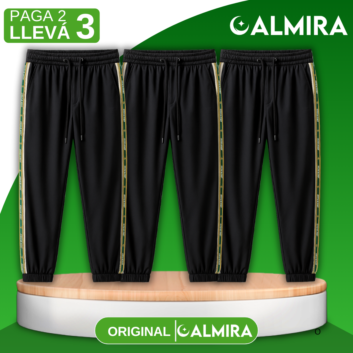 [Llevá 3 Pagá 2] Pantalón Femenino en Seda Hielo y Poliéster (Encanto para el día a día!)