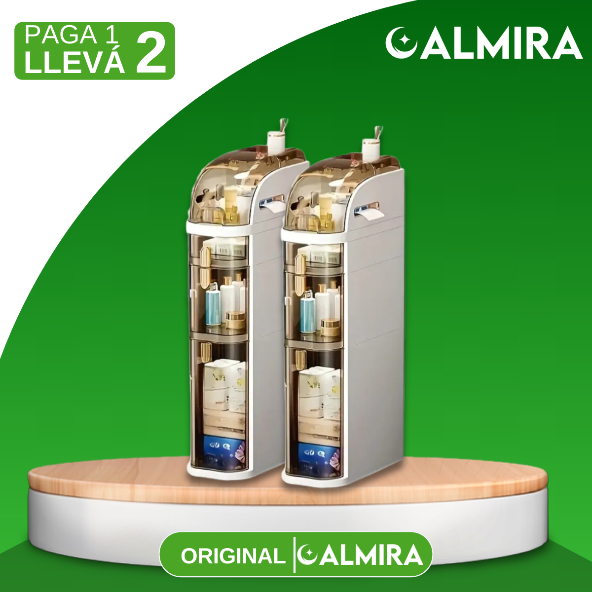 [Llevá 2 Pagá 1] Organizador de Baño Multifuncional de 4 Niveles