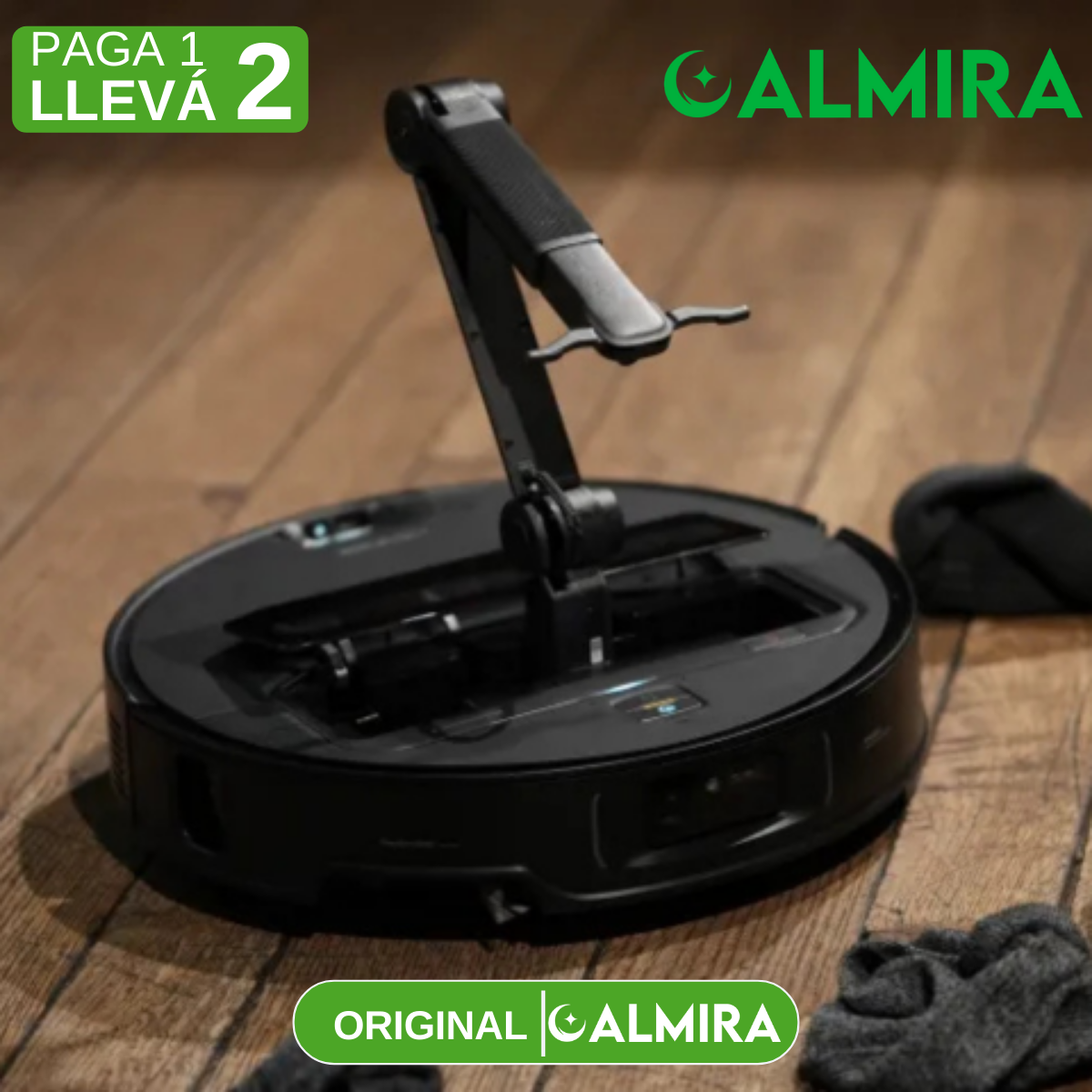 [Llevá 2 Pagá 1] Robot Aspirador Inteligente con Sensor Anti-Caída Aspira, Barre, Ordena y Pasa Paño