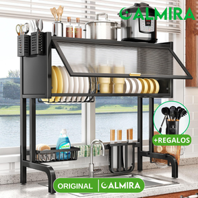 Organizador de Cocina Multifuncional en Acero Inoxidable + REGALO: Kit de Utensilios