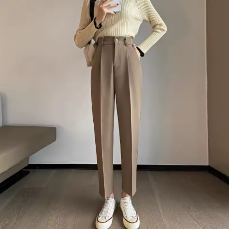[Llevá 3 Pagá 2] Pantalón de Sastrería Aurora con Tiro Alto (¡Sofisticación y Comodidad en un Solo Look!)