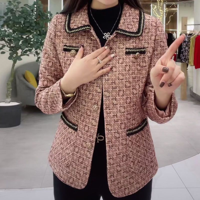 [Llevá 2 Pagá 1] Blazer Femenino Isabella en Tweed Premium (¡Elegancia Atemporal y Terminación Sofisticada!)