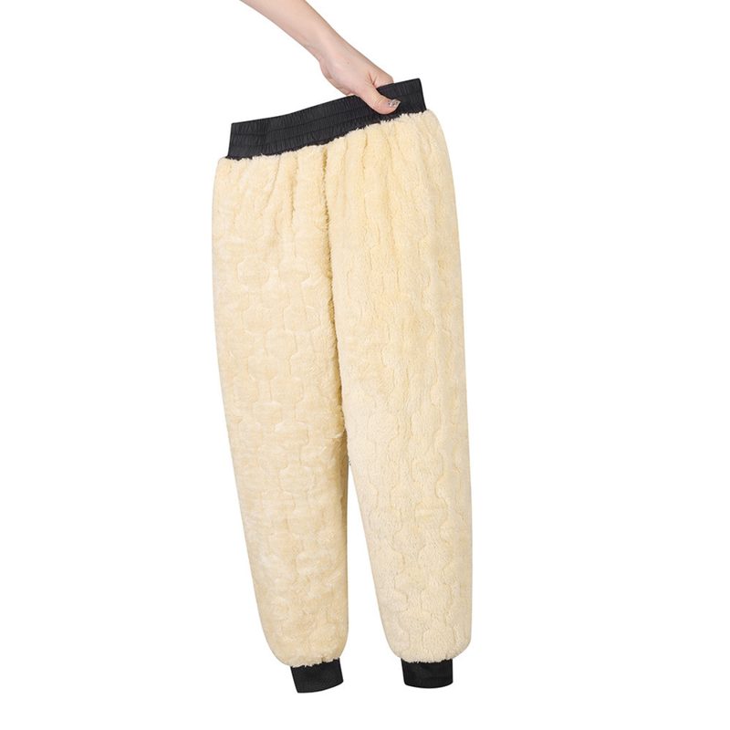 [Llevá 3 Pagá 2] Pantalón Lana en Tejido de Algodón y Poliéster con Interior de Peluche (Calentito, Elegante y Súper Cómodo!)