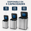 [LLEVÁ 2 PAGÁ 1] Tacho de Basura Smart Antiolores de Acero Inoxidable con Apertura Automática
