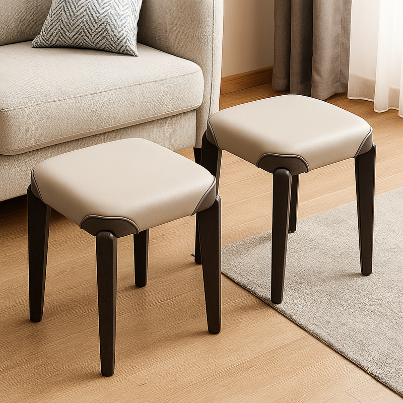 [Llevá 4 Pagá 3] Banquetas de Cuero Legítimo Acolchonadas con Diseño Moderno y Elegante