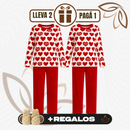 [Llevá 1 y Recibí 2] Pijama Femenino de Algodón y Poliéster (¡Comodidad para tus Noches de Sueño!) +REGALOS: Pantuflas