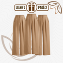 [Llevá 3 Pagá 2] Pantalón Femenino en Seda Hielo y Poliéster Selina Confort y Elasticidad Premium