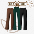 [Llevá 3 Pagá 2] Pantalón Social Femenino en Seda Hielo y Poliéster Diorah (Diseño Fino y Encantador)