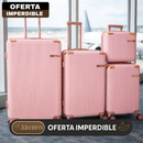 Kit de 4 Valijas Milano™ en ABS Reforzado con Giro 360° y Diseño Antirrayado