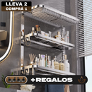 [Llevá 2 Pagá 1] Organizador de Baño de Acero Inoxidable de 3 Niveles + REGALO: 2 Mini Soportes Inox