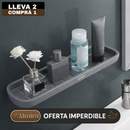 [Llevá 2 Pagá 1] Organizador de Baño con Escurridor Inteligente y Manija (¡Organización simple y fácil!)