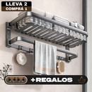 [Llevá 2 Pagá 1] Organizador de Baño Multifuncional de Acero Inoxidable con Instalación por Sellado al Vacío +REGALO: 2 Soportes de Baño