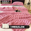 ¡Promo! Llevá 2, Pagá 1 – Frazada 100% Algodón Premium + 2 Fundas GRATIS