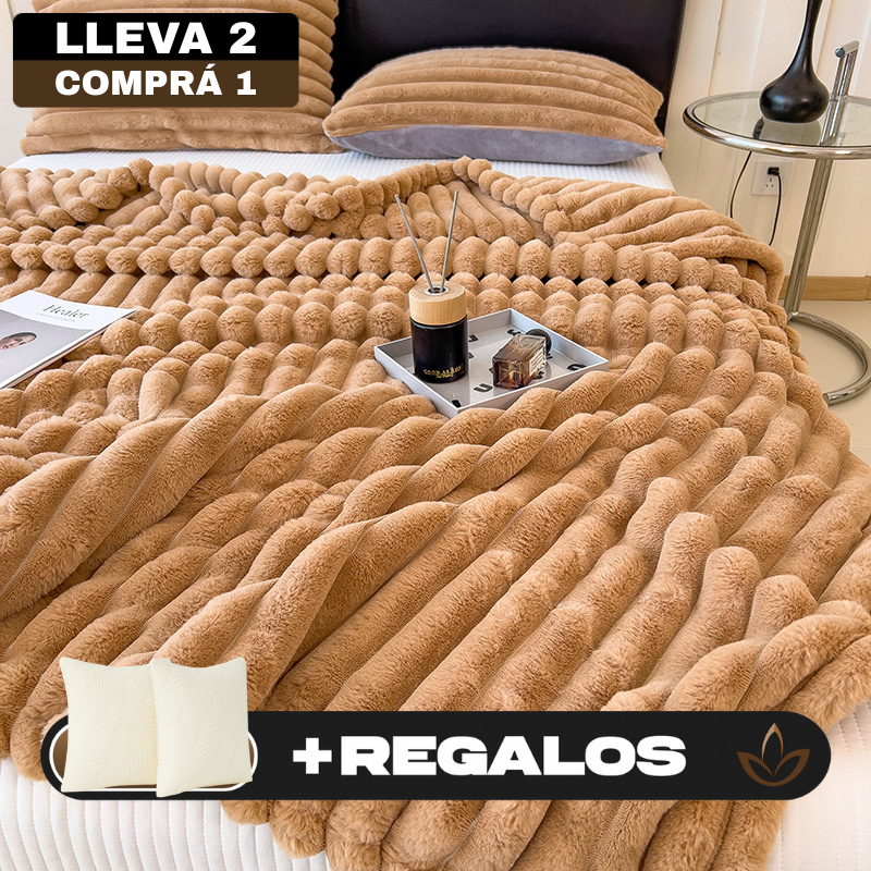 ¡Promo! Llevá 2, Pagá 1 – Frazada 100% Algodón Premium + 2 Fundas GRATIS