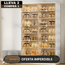 [Llevá 2 Pagá 1] Zapatera Smart con Puertas Retráctiles Desmontable con Rueditas (Organización Inteligente y Diseño Moderno!)