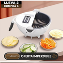 [Llevá 2 Pagá 1] Cortador de Verduras Multifuncional con Cuchillas de Acero Inoxidable y Escurridor Incorporado