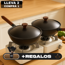 Frigideira Fuego Vivo em Ferro Fundido Antiaderente +BRINDE: Kit Utensílios de Cozinha