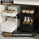 [Llevá 2 Pagá 1] Porta Condimentos Completo en Acero Inoxidable con Cajones Articulados