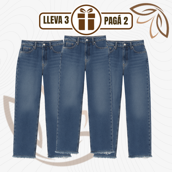 [Llevá 3 Pagá 2] Jean Femenino Angela Wide Leg con Caída Perfecta (¡Estilo atemporal y delicado!)