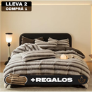 [Llevá 2 Pagá 1] Juego de Cama Diana Aterciopelado Antialérgico (¡Hotel 5 Estrellas en tu Habitación!) +REGALOS: 2 Fundas para Almohada