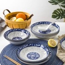 [Llevá 5 Pagá 3] Platos de Cerámica Resistente con Estampa Retro + REGALO: 5 Vasos de Vidrio